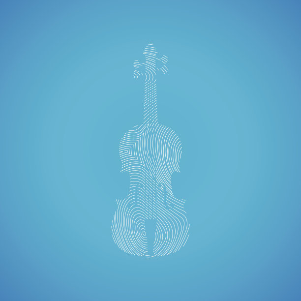 小提琴插画图片下载