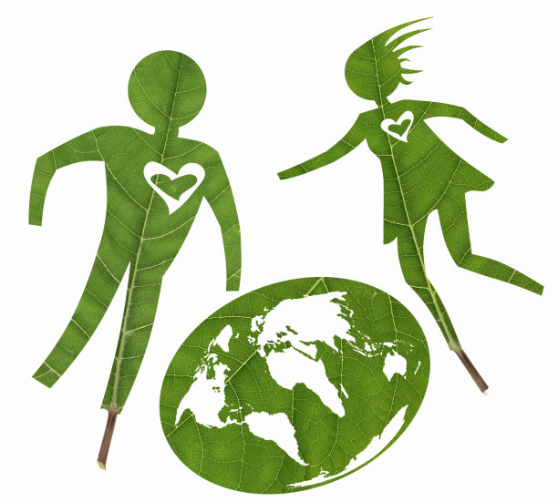 绿色爱情故事理念图片下载