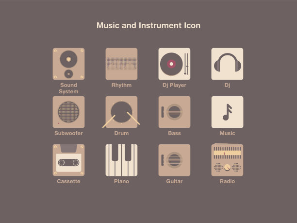 音乐及乐器图标图片下载