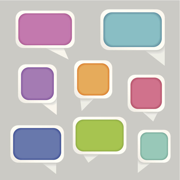 丰富多彩的演讲泡沫素材图片