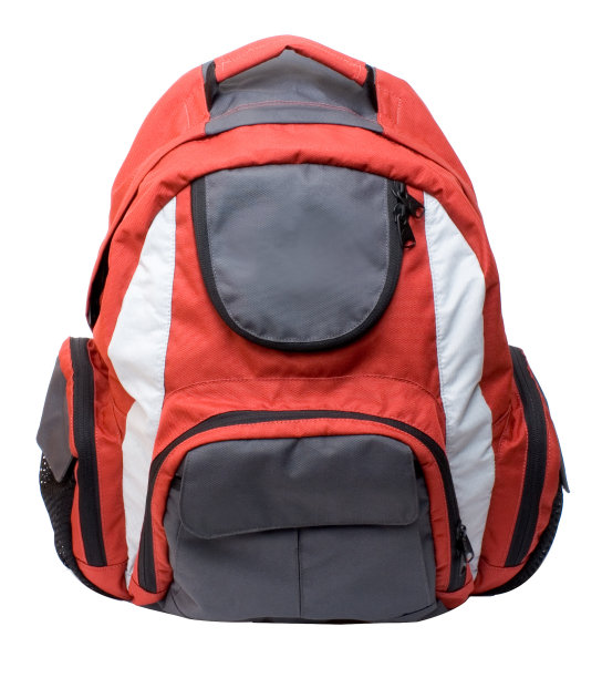 灰红背包图片下载