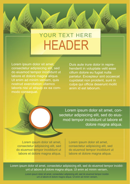 Eco传单设计图片下载