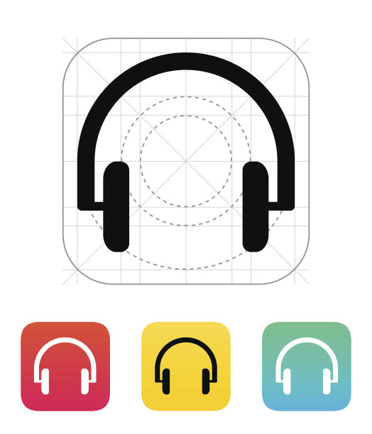 耳机图标。图片下载