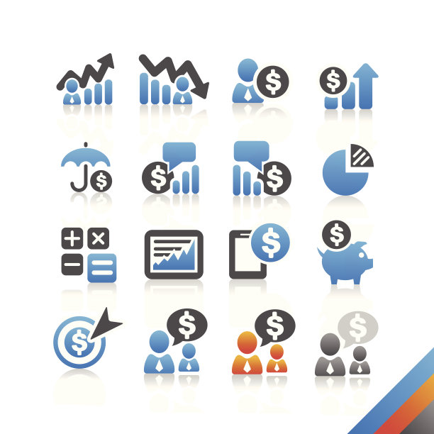 商业金融图标向量-简单系列图片下载