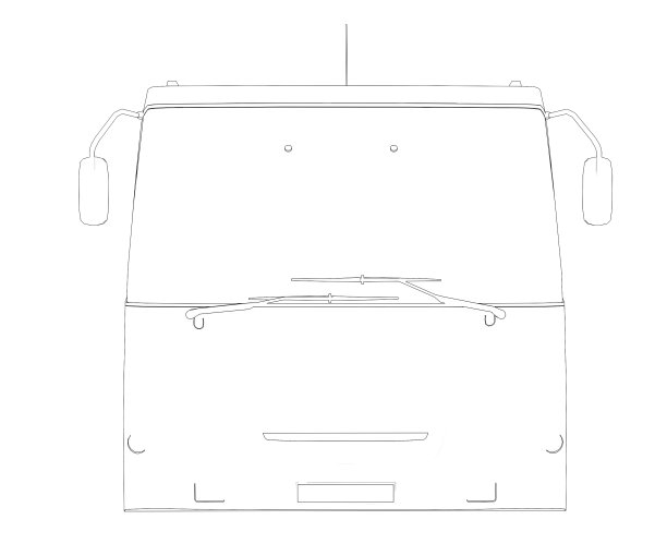 大巴士。线框图片下载