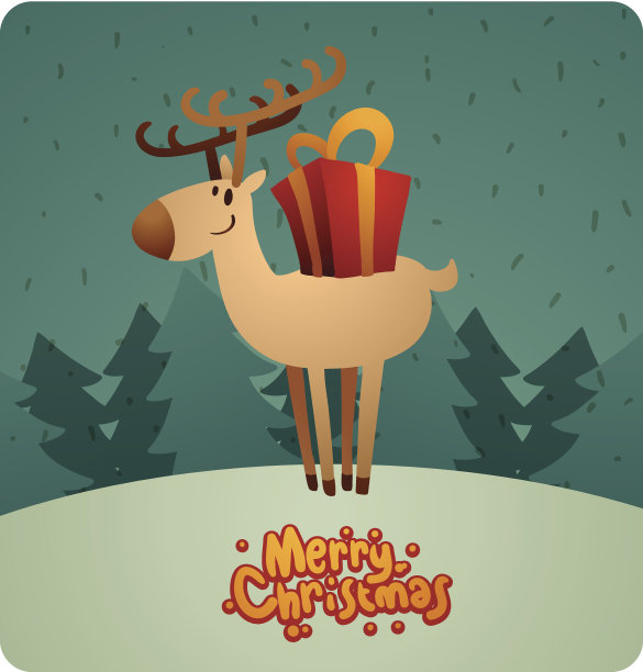 有趣的驯鹿素材图片