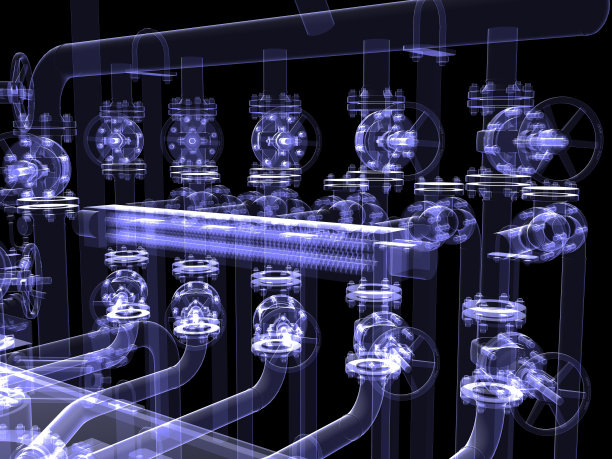 工业设备。x射线渲染图片下载