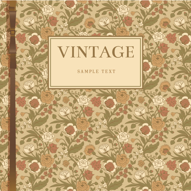 米色背景与古董花束康乃馨和菊花图片下载