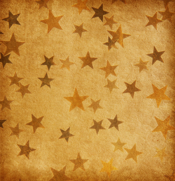 用星星装饰的老式纸图片下载