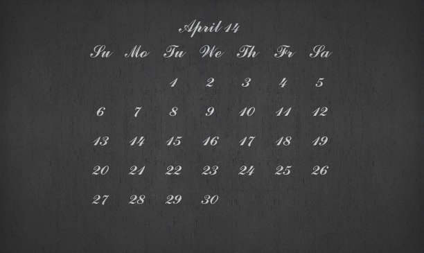 2014年4月在黑板上图片下载