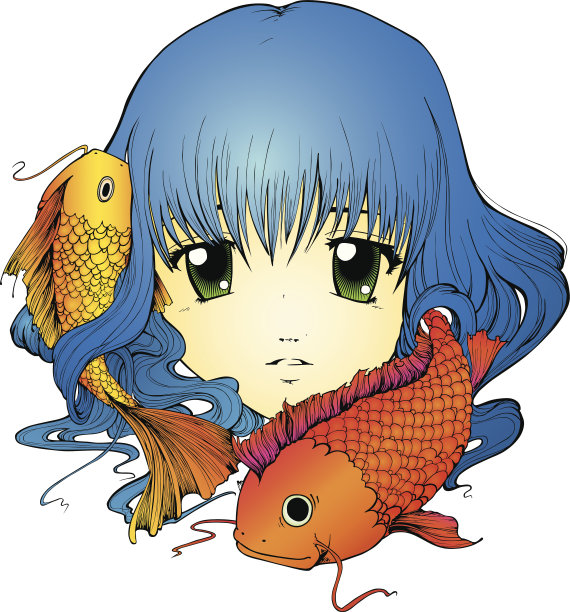锦鲤女孩图片下载