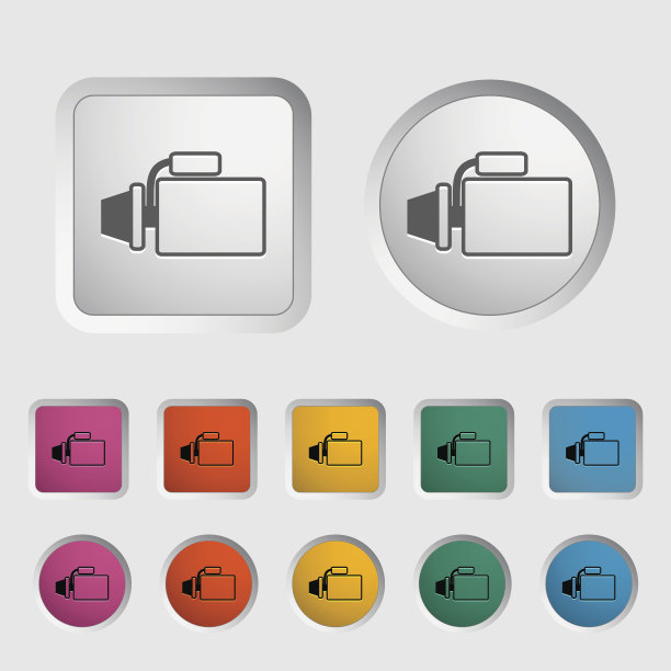 汽车起动器图标。图片下载