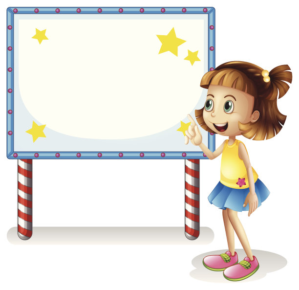 孩子旁边的空板上有系列灯图片下载