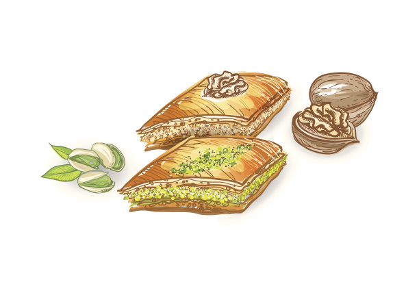 土耳其传统甜点Baklava图片下载