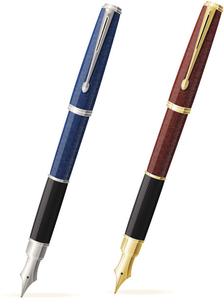 两个钢笔图片下载