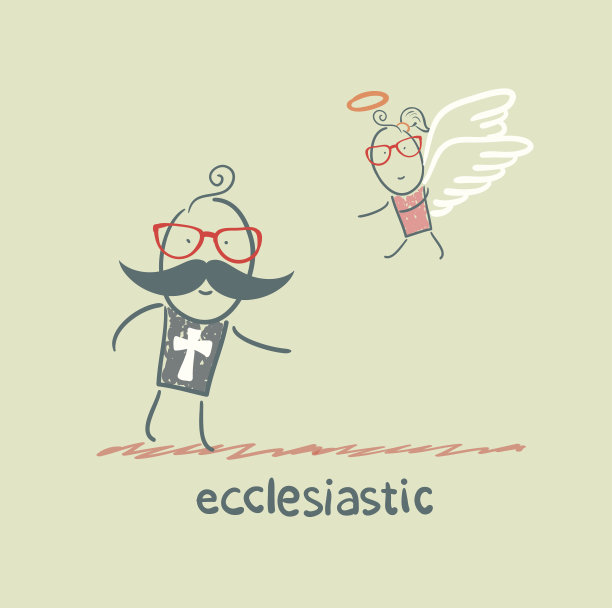 牧师看着天使图片下载