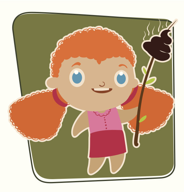 大便臭的小女孩图片下载