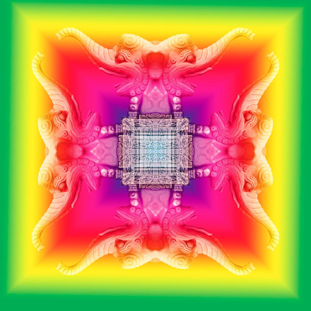 背景美丽的大象雕像为印度的兰格利节图片下载