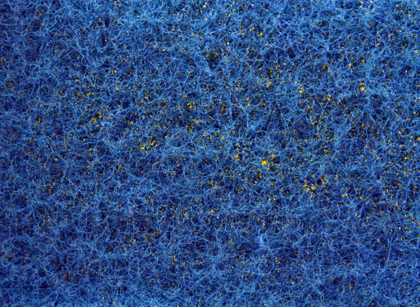 蓝色背景，黄色背光图片下载