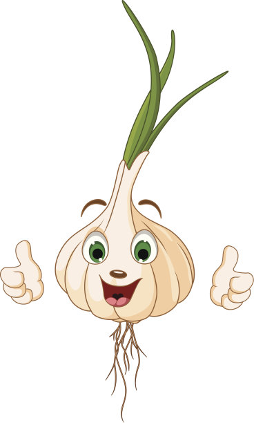 卡通可爱的洋葱竖起大拇指图片下载