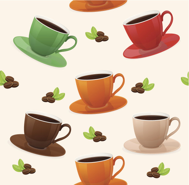 咖啡杯和beens背景图片下载