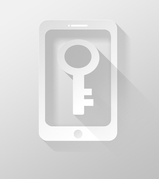 智能手机或平板电脑与锁定图标和部件3d插图图片下载