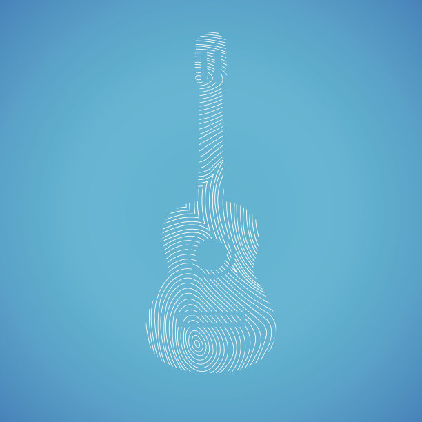 插图与吉他形状图片下载