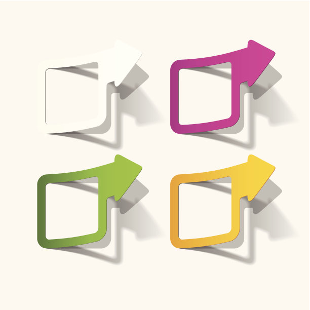 带有箭头的方形，写实的设计元素图片下载