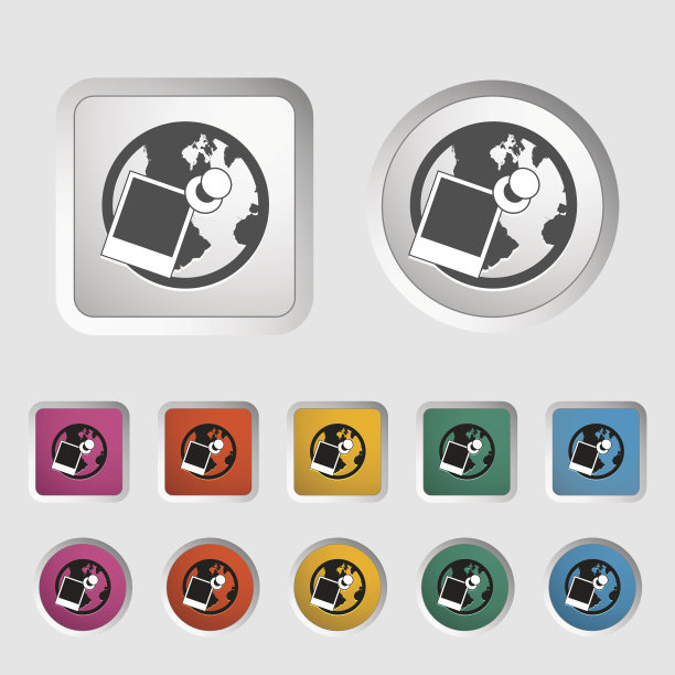 Geotegirovanie单个图标。图片下载