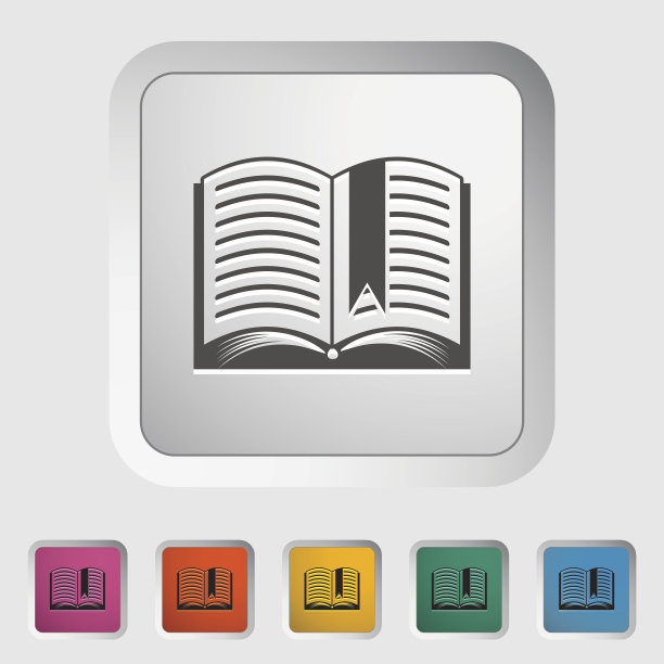 书。单一平面图标。图片下载