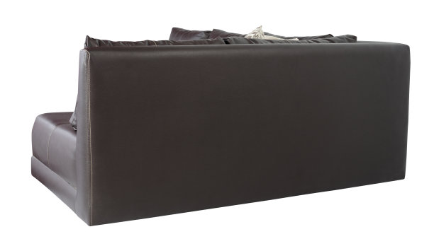 皮革沙发。剪切路径图片下载