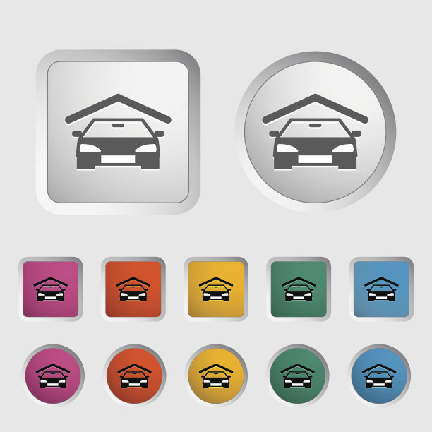 车库图标。图片下载