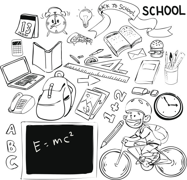 回到学校素材图片