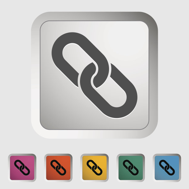 链接。单一的图标。图片下载