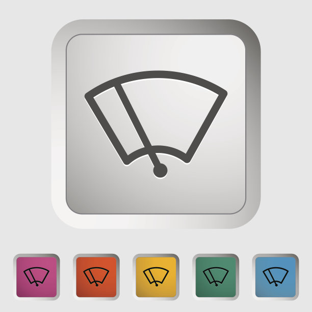 汽车刮水器图标。图片下载