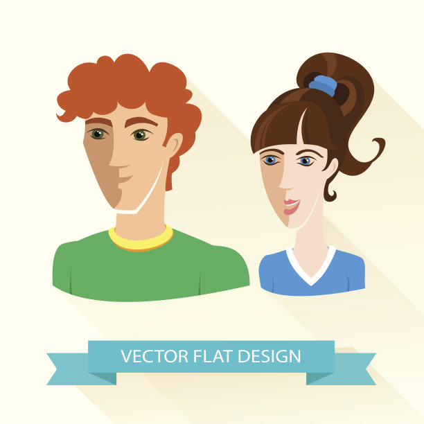 青少年体育男孩和女孩队。平面设计。图片下载