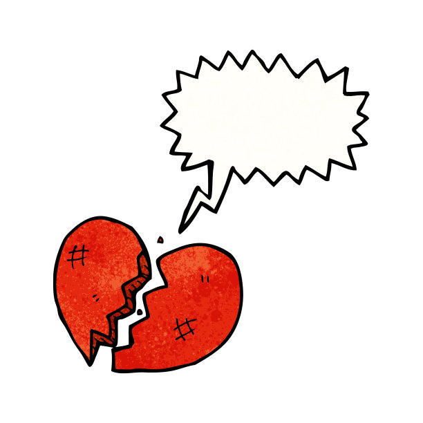 打破心的卡通图片下载