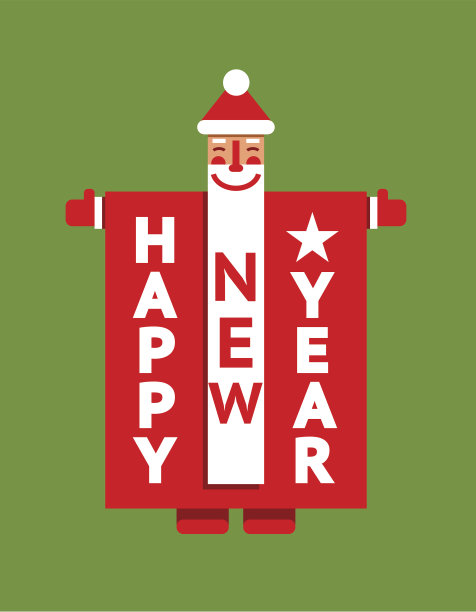 圣诞老人新年快乐图片下载