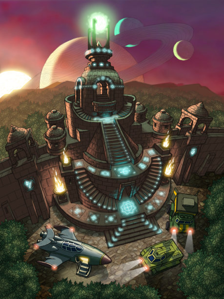 神奇星球的古庙图片下载