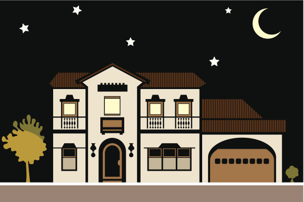 大厦晚上图片下载