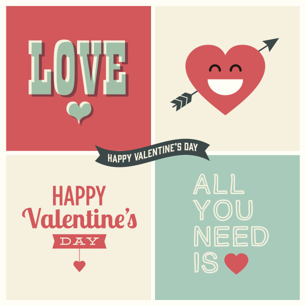 情人节矢量设计元素图片下载