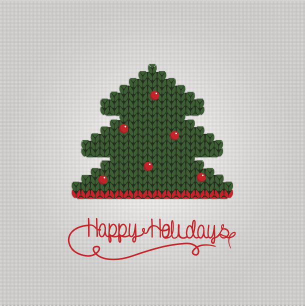 节日快乐编织横幅图片下载