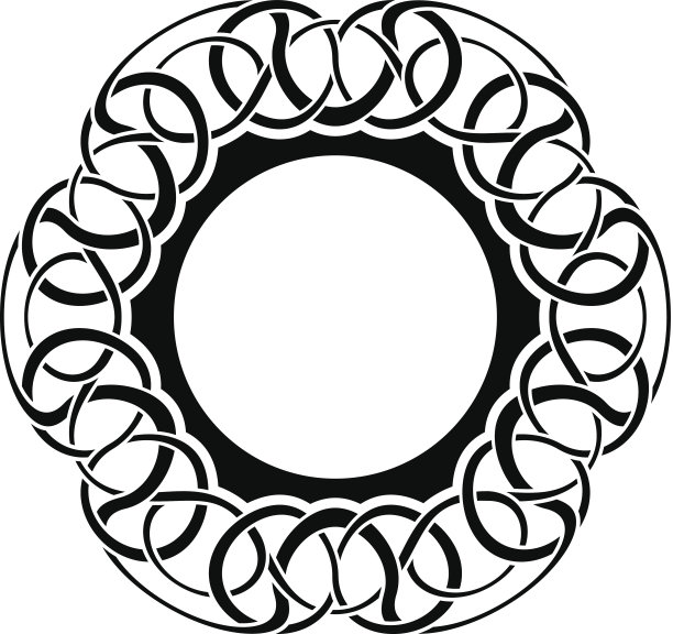 黑色框架与装饰边框图片下载