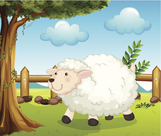 围栏里的羊图片下载