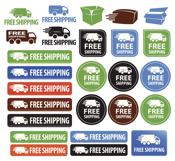 免费送货的徽章图片下载
