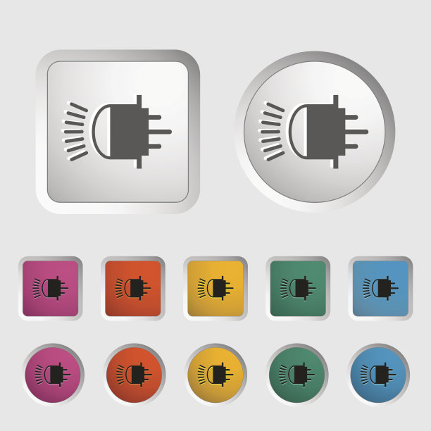 氙气车灯图标图片下载