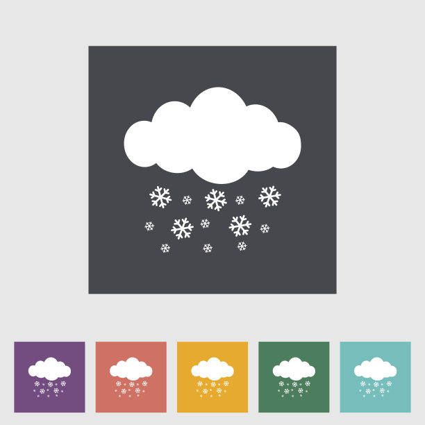 降雪单个图标。图片下载