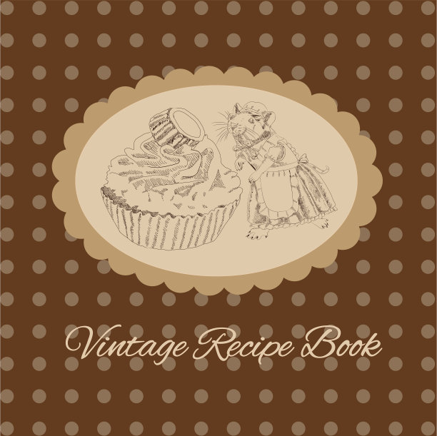 复古鼠标和蛋糕为您的设计图片下载