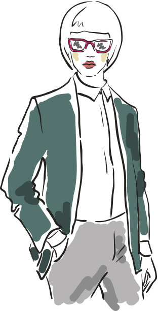戴墨镜的女商人图片下载