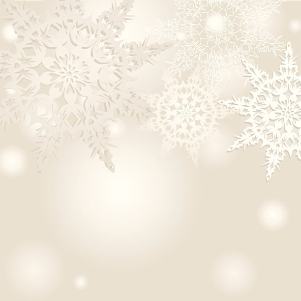 雪花飞溅的假日背景。素材图片
